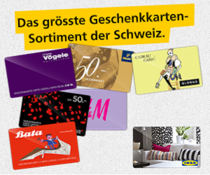 Geschenkkarten Wettbewerb Postshop.ch