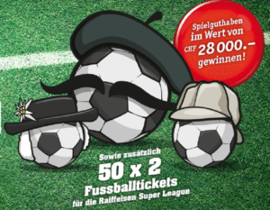 Swisslos Guthaben und Fussball Tickets Wettbewerb