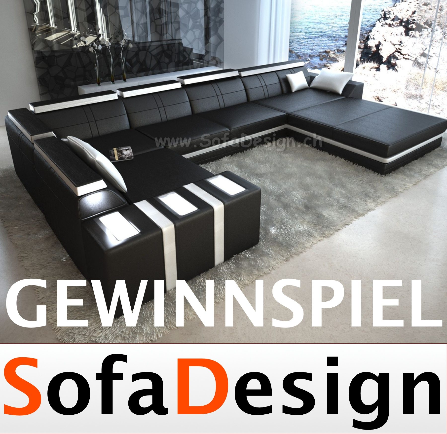 Gewinne Designer-Sofa